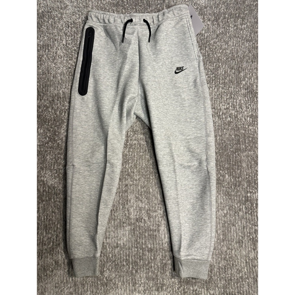 Nike Sportswear Tech Fleece Joggers Boys Gray Tapered Leg Activewear Kids XL